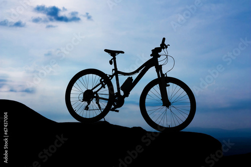 Bicycle park on the mountain