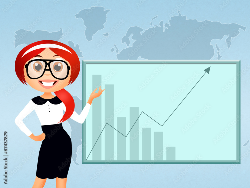 business woman cartoon