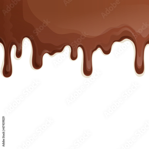 Milk chocolate drips background