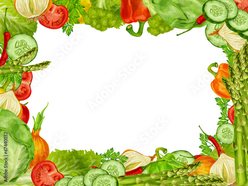 Vegetables set frame