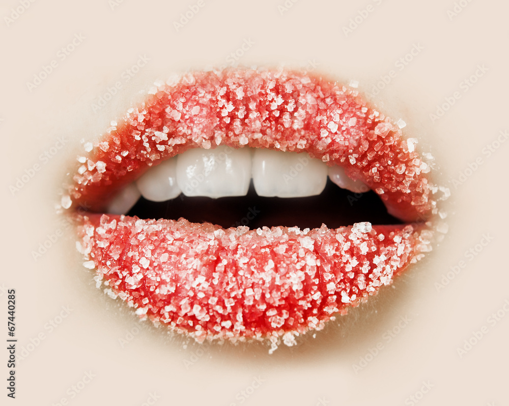 Obraz premium lips and sugar