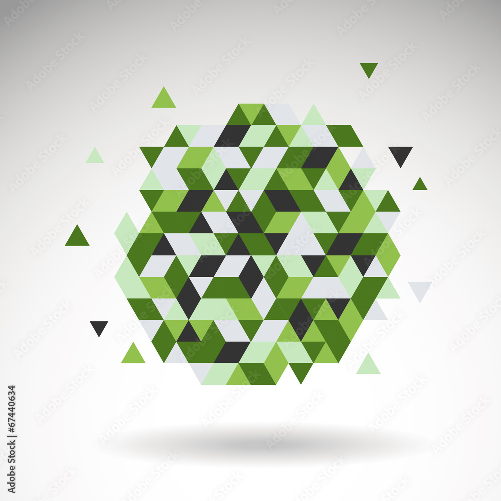 Abstract triangles background