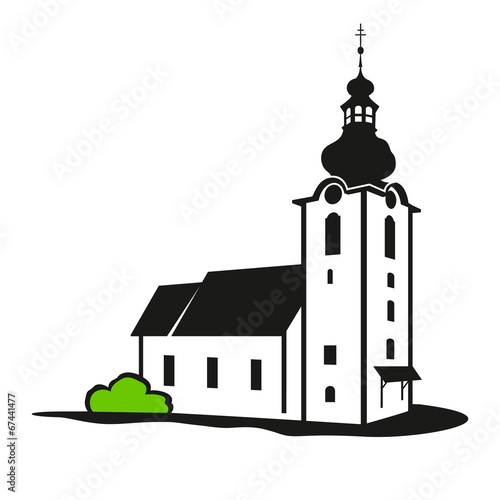 Vector church building