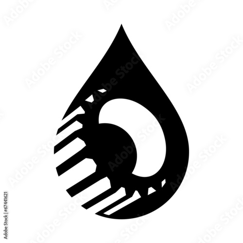 Vector oil industry sign