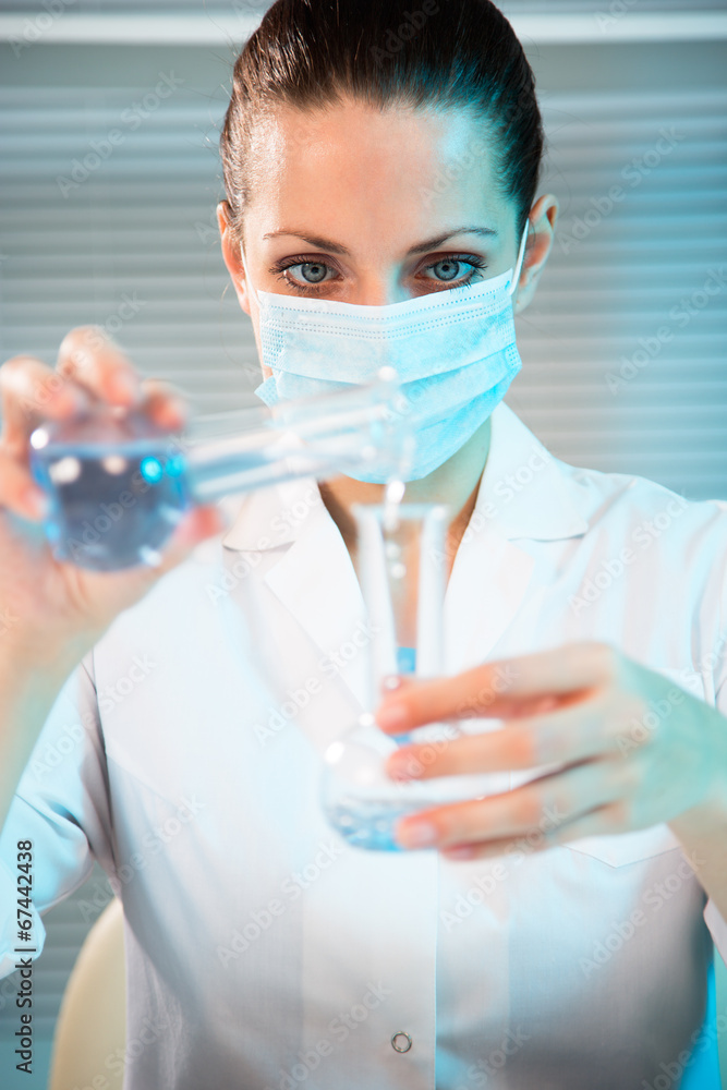 Female scientist working in laboratory Female scientist working in laboratory