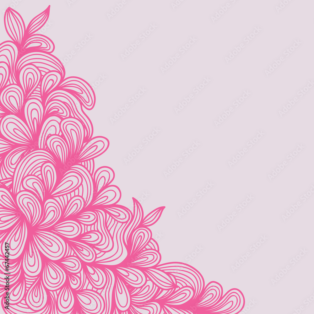 Floral Swirl Flower Pattern Background