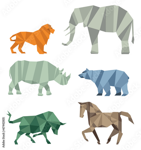 Kubistische Tierwelt