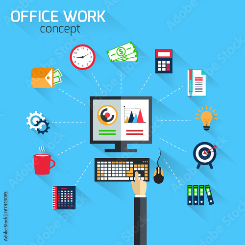 Office work concept