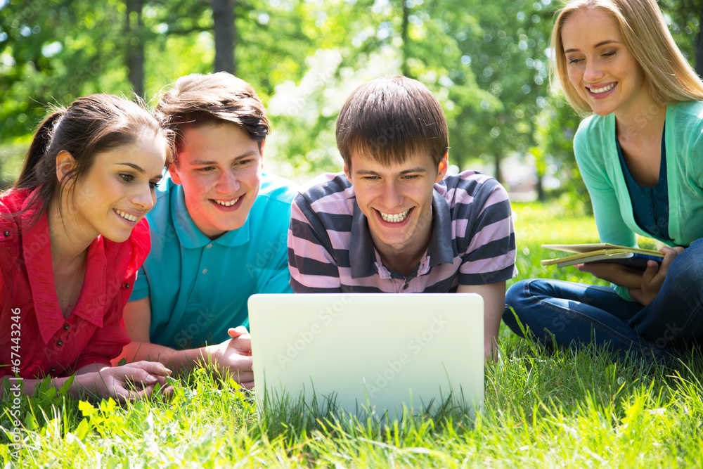 Group of students studying together Group of students studying together