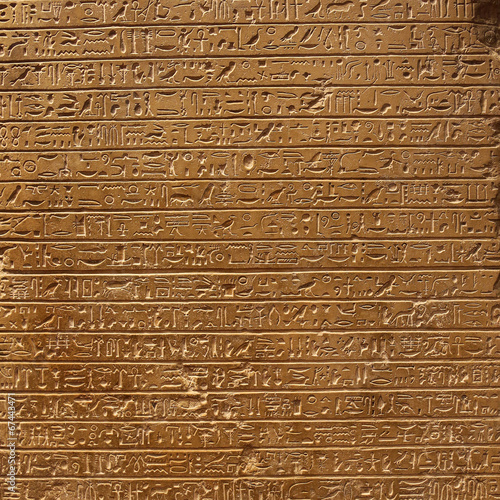 Old egypt hieroglyphs