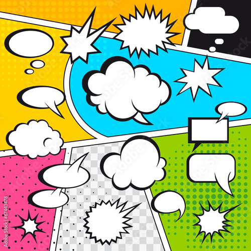 Comic speech bubbles