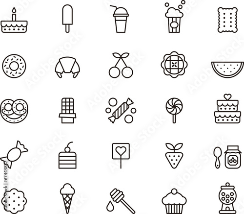 Sweets & Candy icon set