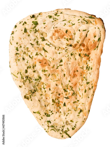 Obraz na płótnie indian garlic and parsley naan bread w salonie
