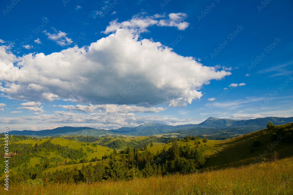 Mountain landscape, Carpathian