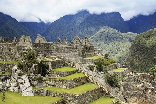 View of the archeological site Machu Picchu, Cuzco, Peru
