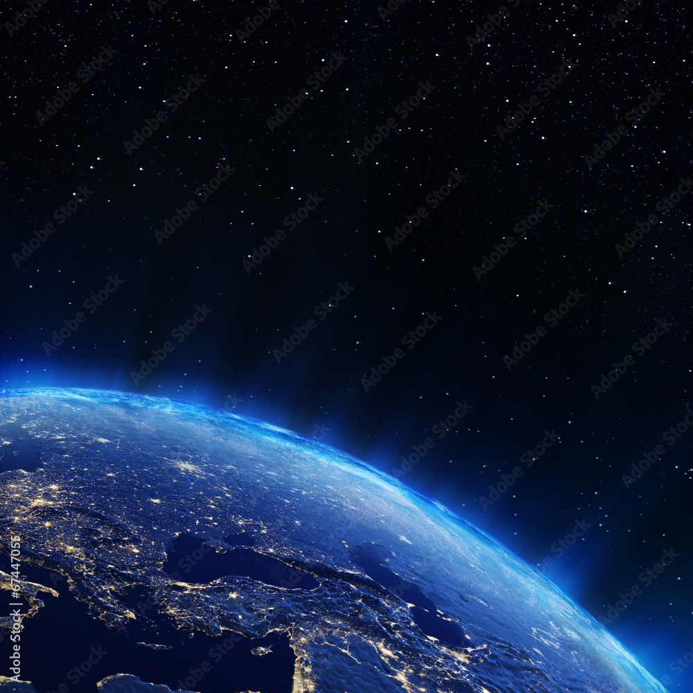 Fototapeta premium Światła miasta Europy