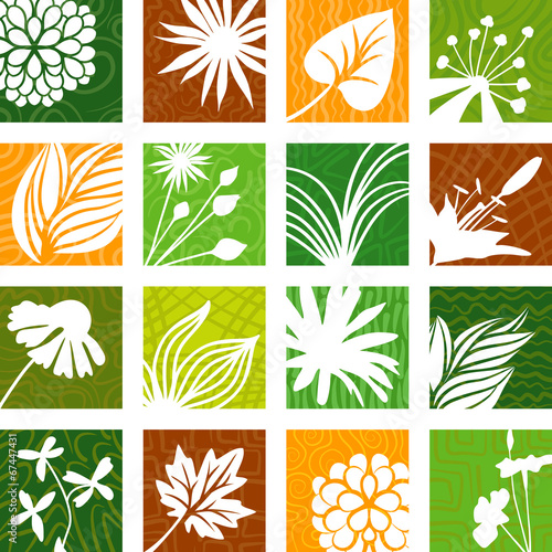 Nature bright icons