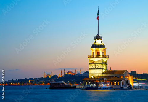 Photography Maiden's Tower (Kiz Kulesi). Istanbul, Turkey