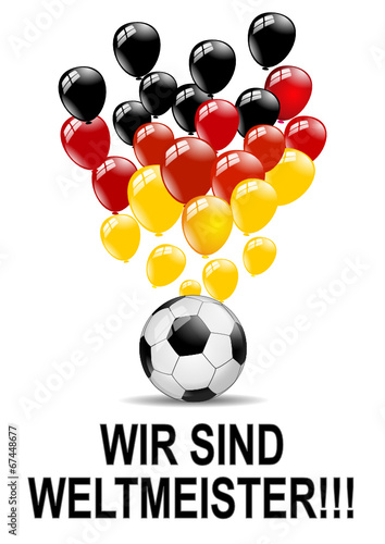 Wir sind Weltmeister Deutschland Fussball