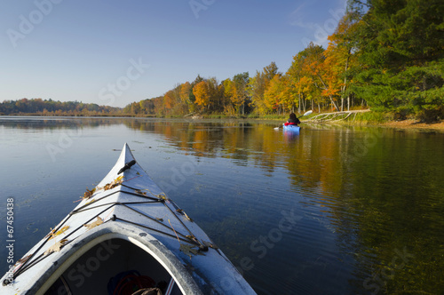 Kayaks on the Lake