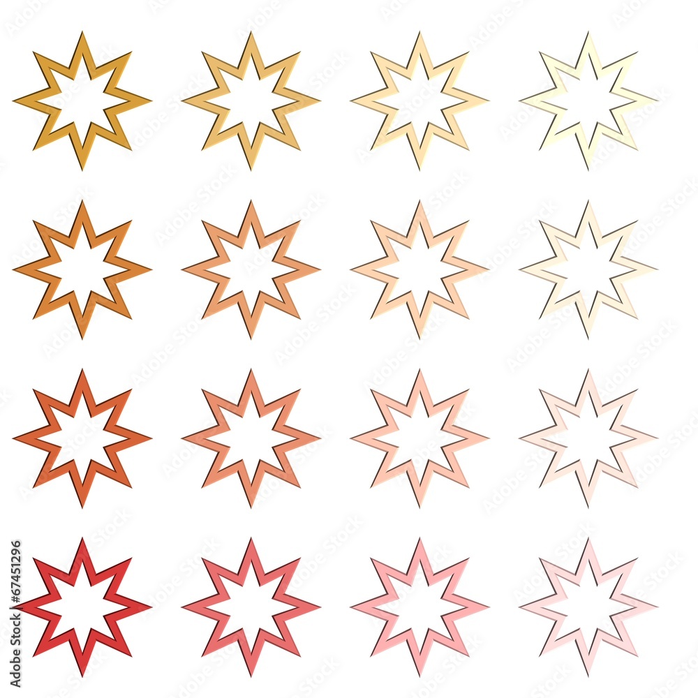 Verschillende kleuren sterren Verschillende kleuren sterren