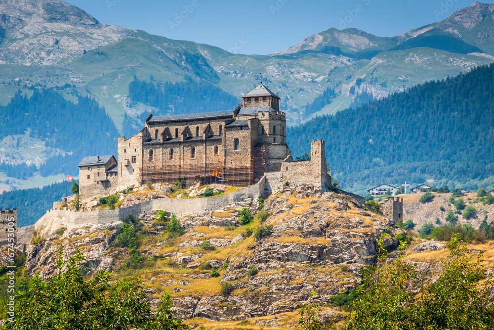 Valere Basilica and Tourbillon Castle, Sion, Switzerland