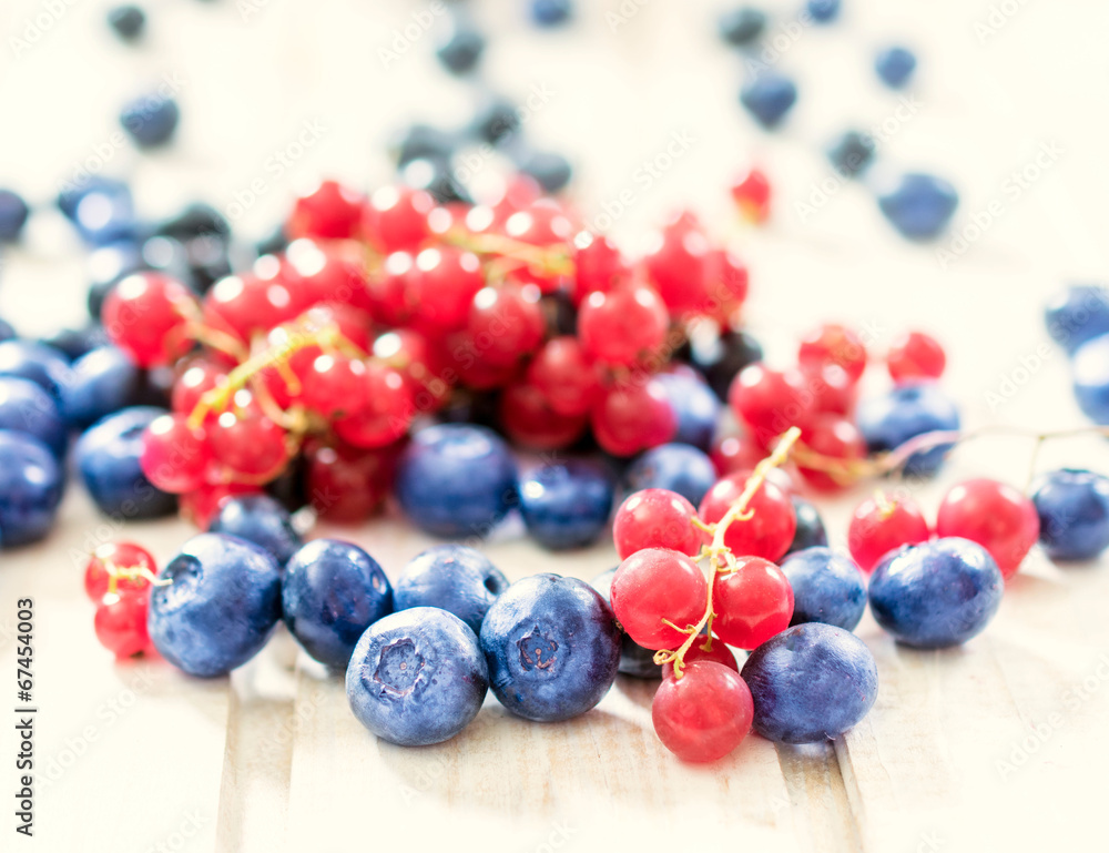 Currant and bluberries Currant and bluberries