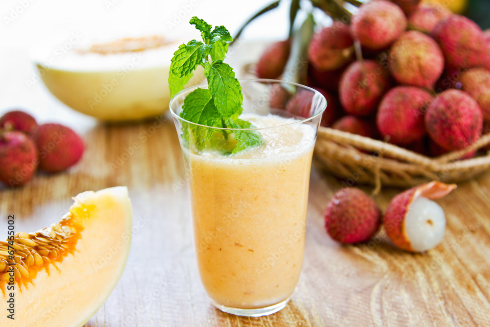 Lychee with Melon smoothie Lychee with Melon smoothie