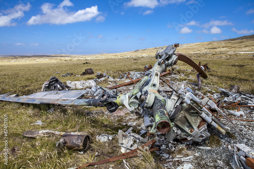 Helicoptere Crashed in Falkland Islands