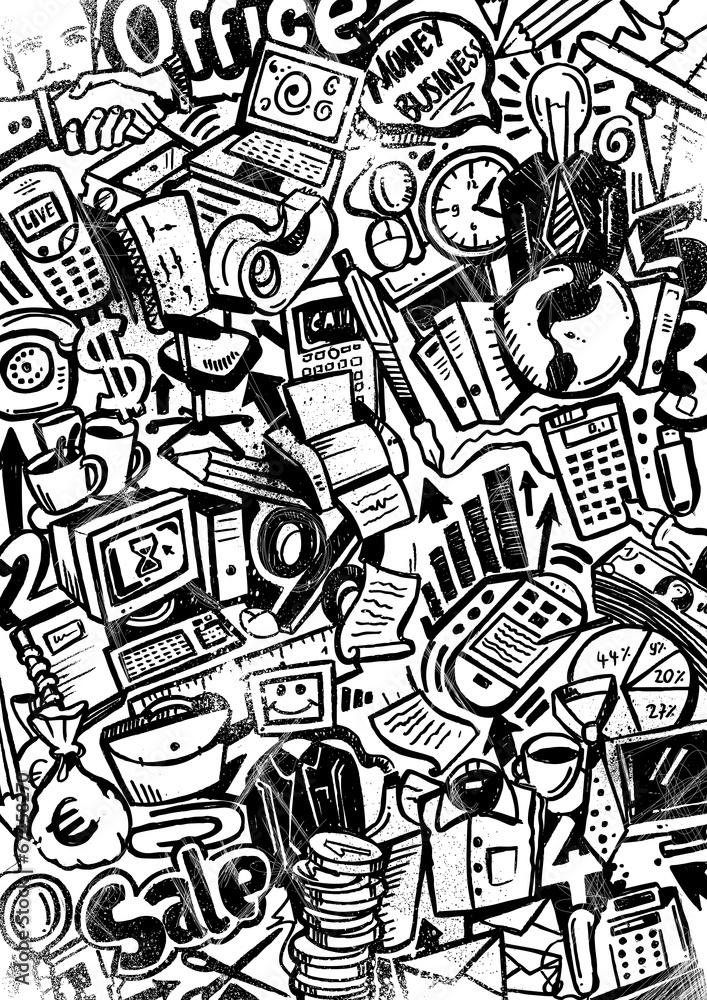 Grungy Black Office Background Grungy Black Office Background