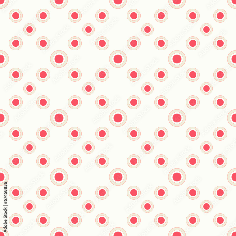 Retro seamless pattern with pink circles. Vector background Retro seamless pattern with pink circles. Vector background