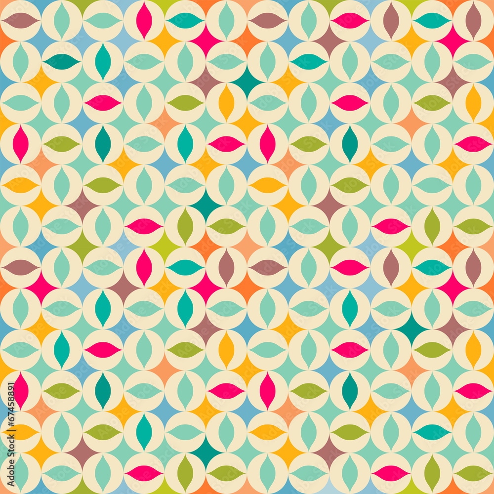 Retro abstract seamless pattern