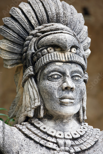 Portrait of Mayan warrior