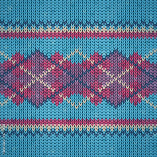 Seamless knitting background pattern
