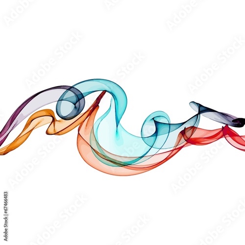 Background with Colorful Rainbow Smoke