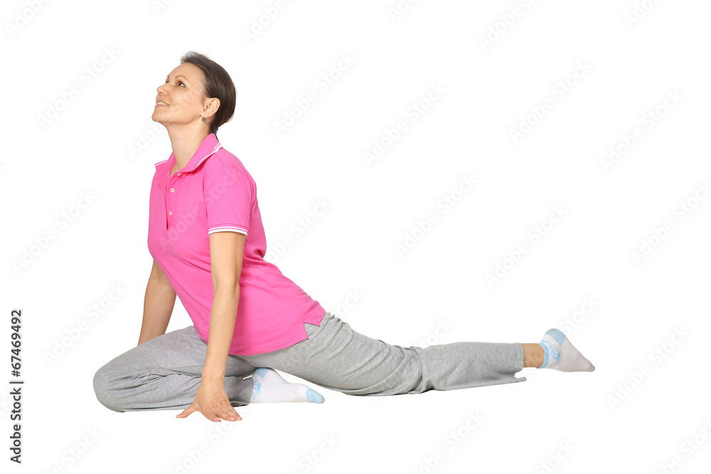 woman exercising yoga woman exercising yoga