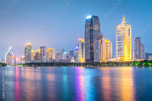 Xiamen  China Coastal Skyline