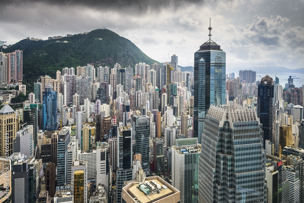 Fototapeta premium Hong Kong China City Skyline