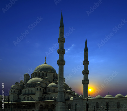 Canvas Print Arabian Sunset mosque