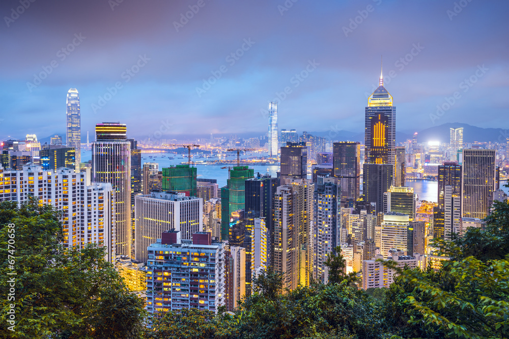 Hong Kong China City Skyline Hong Kong China City Skyline