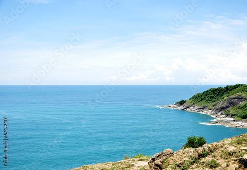 The ocean view from the top of the mountain  Phuket  Thailand