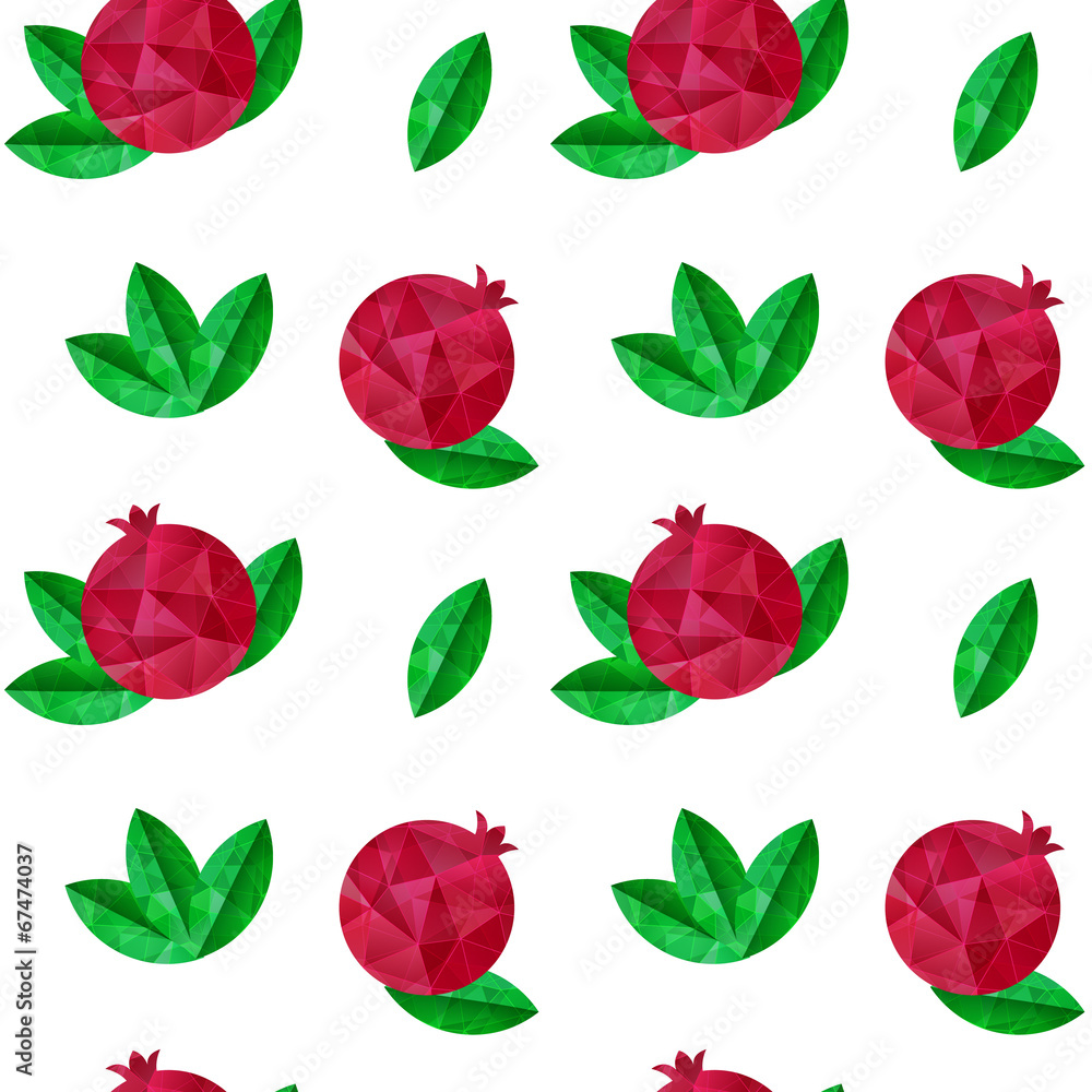 Pomegranates seamless pattern