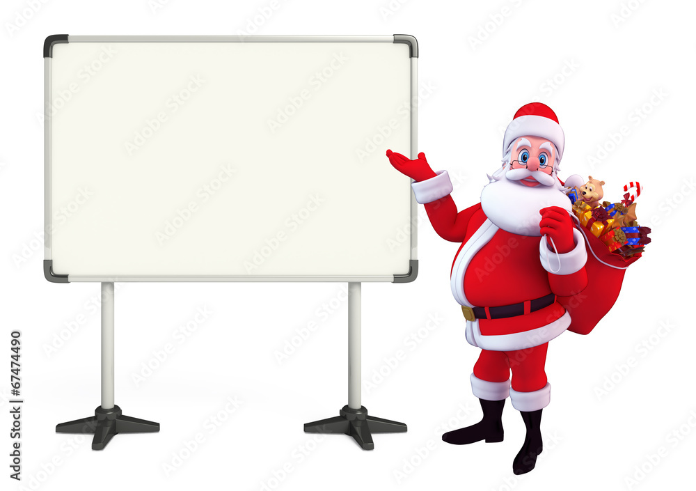 Santa Claus With display board Santa Claus With display board