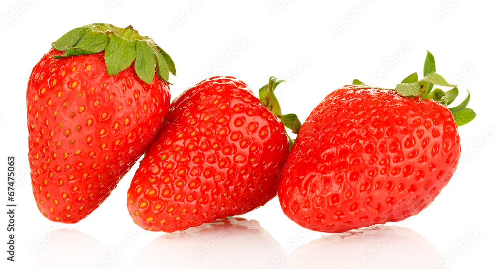 Fresh strawberry isolated on white Fresh strawberry isolated on white