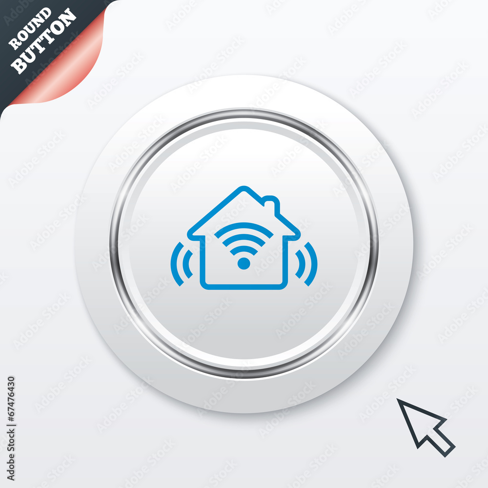 Smart home sign icon. Smart house button. Smart home sign icon. Smart house button.