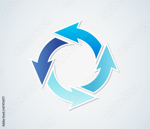 gradient circle arrows