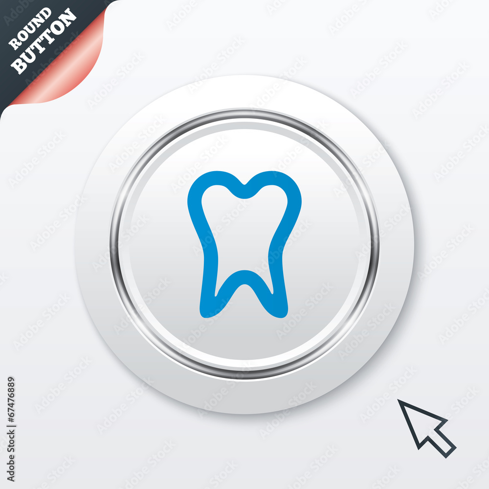 Tooth sign icon. Dental care symbol. Tooth sign icon. Dental care symbol.