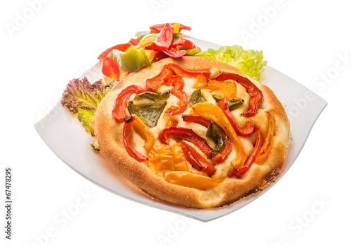 Pizza with bulgarian pepper