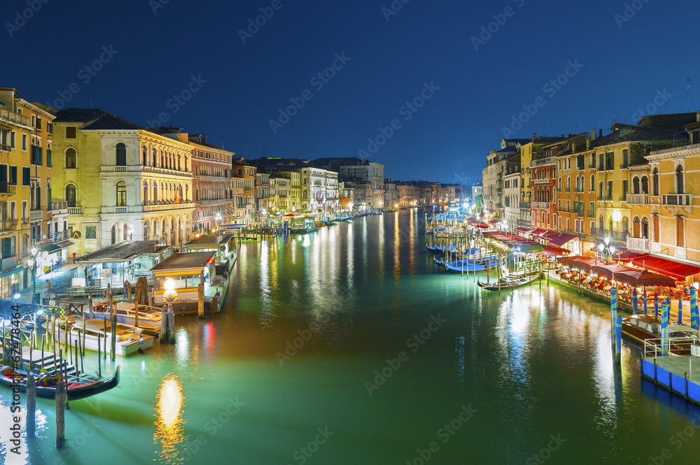 Night scene of Venice, Italy
