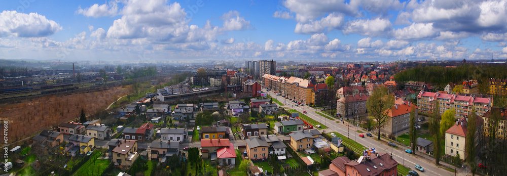 Naklejka Panorama Gliwice Polska